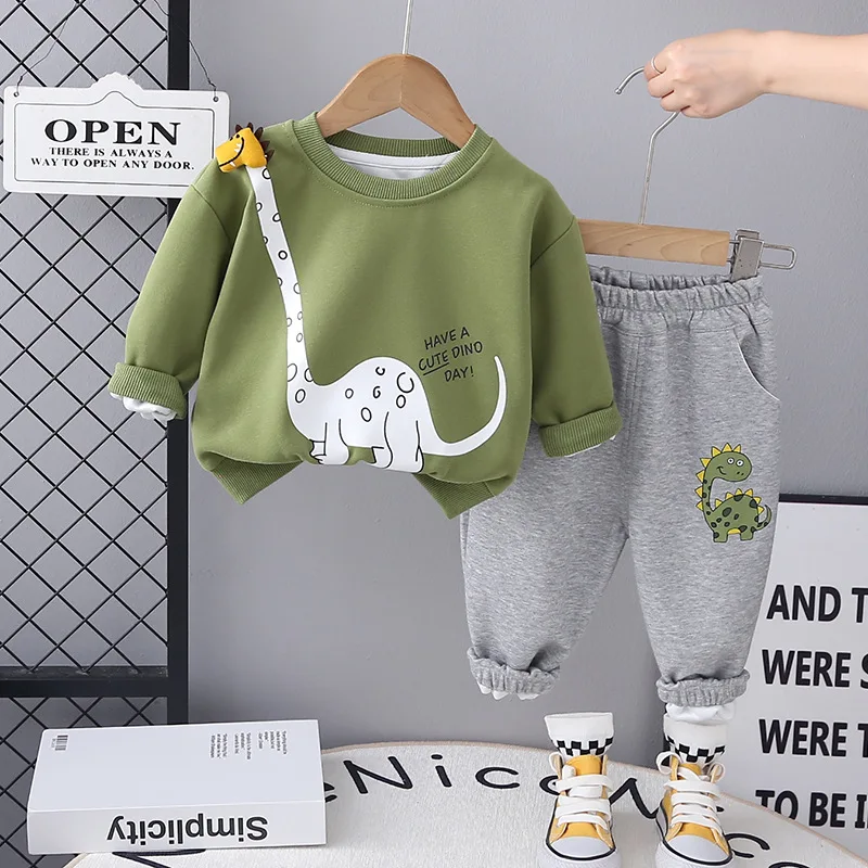 New Spring Autumn Baby Girls Clothes Suit Children Boys T-Shirt Pants 2Pcs/Sets Toddler Fashion Casual Costume Kids Tracksuits