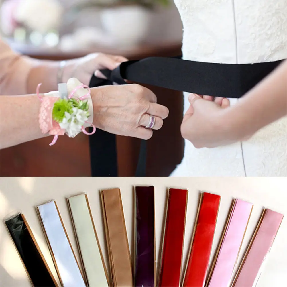 1Pcs Stylish Elegant Bride Belt Wedding Dress Decor Simple Fresh Design Bridal Girdle Bridesmaid Party Formal Wear Accessory
