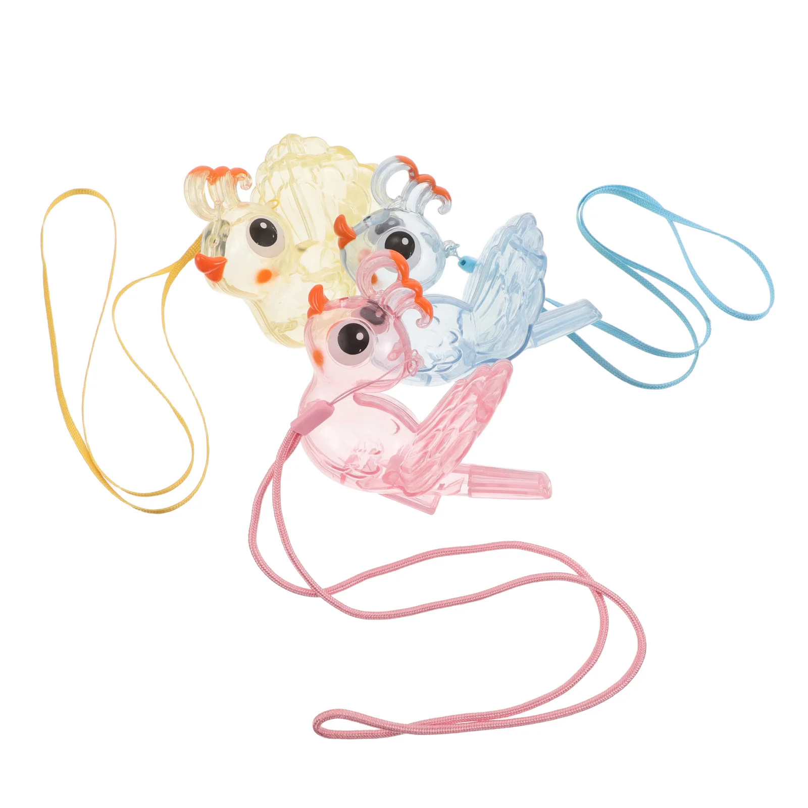 

3Pcs Bird Water Whistle Set Colorful Cartoon Warbler for Childrens Outdoor Play Musical Instruments Bird Water Whistle for Kids