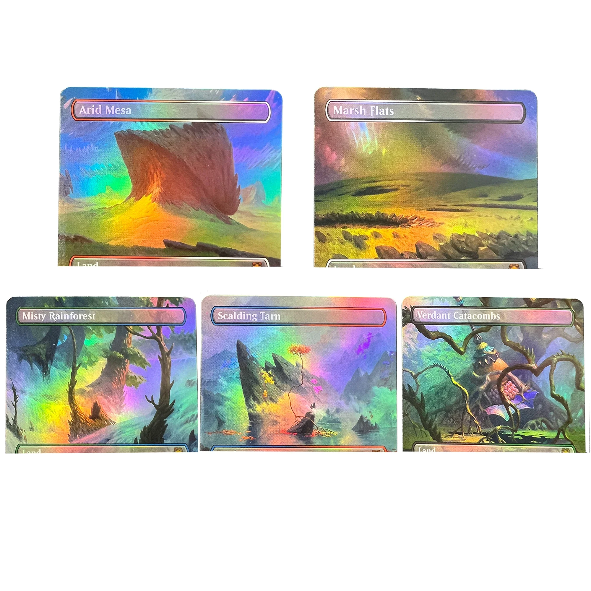 Коллекционная карточная игра Fetch Lands SPG: Arid Mesa, Marsh Flats, Scalding Tarn, Verdant Catacombs, SPG Foil TCG (английская версия)