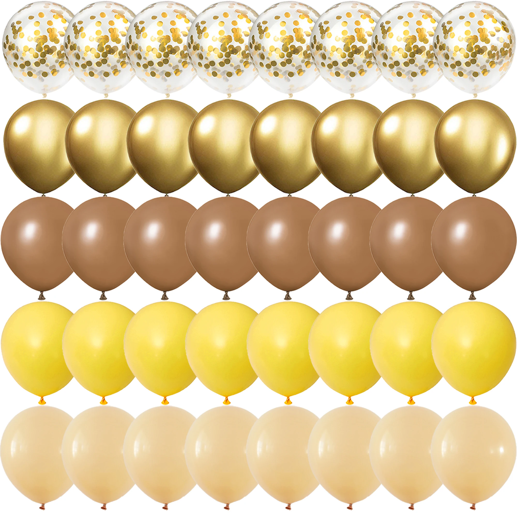 40PCS 10/12inch Gold, white, red Balloons Gender Reveal Wedding Valentine\'s Day Baby Shower Birthday Globos Party Decorations