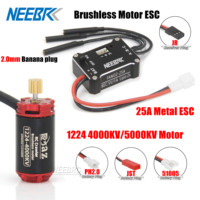 1224 Brushless Motor 4000KV 5000KV 25A Metal ESC 5V/1A for 1/18 1/24 1/28 SCX24 Mini RC Crawler Micro Drift Car Upgrade Part