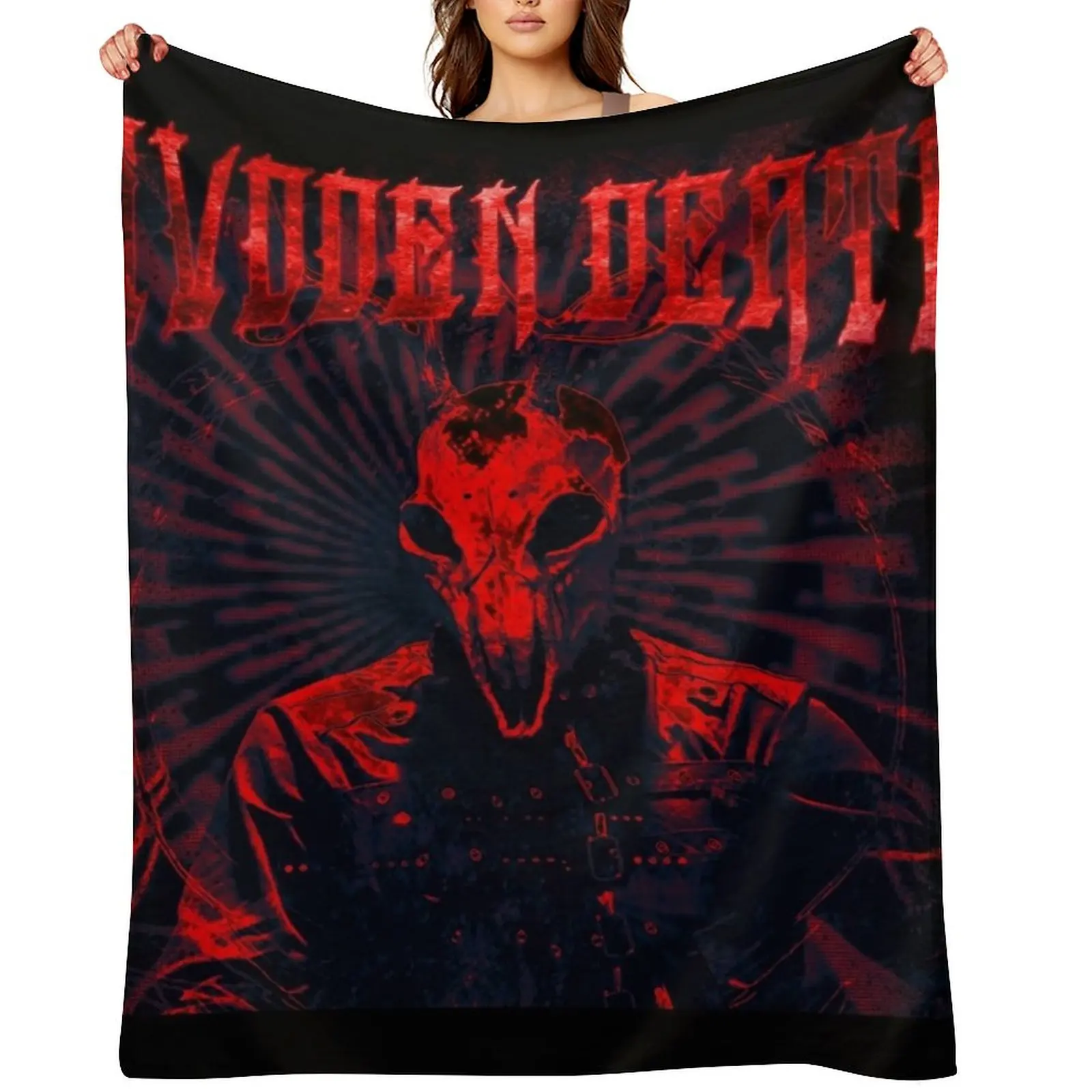 

Svdden Death metal Throw Blanket Camping Loose Thermals For Travel Luxury St Blankets