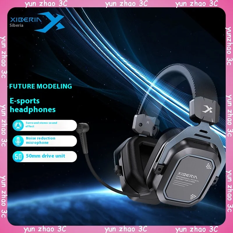 Xiberia S11 Wireless 5.0 Bluetooth Gaming Earphones Mobile Game Headworn FPS Noise Reduction Earphones with Heavy Bass