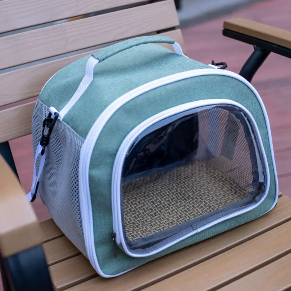 

Bird Breathable Small Pet Backpack Lightweight Oxford Pet Handbag Messenger Bag Transparent Pet Carrier Bag Outdoor