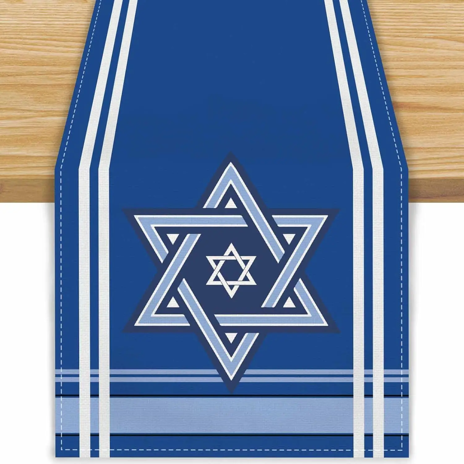 happy Passover Linen Table Runners Jewish Festival Table Decor Reusable Kitchen Dining Table Runners Party Decorations