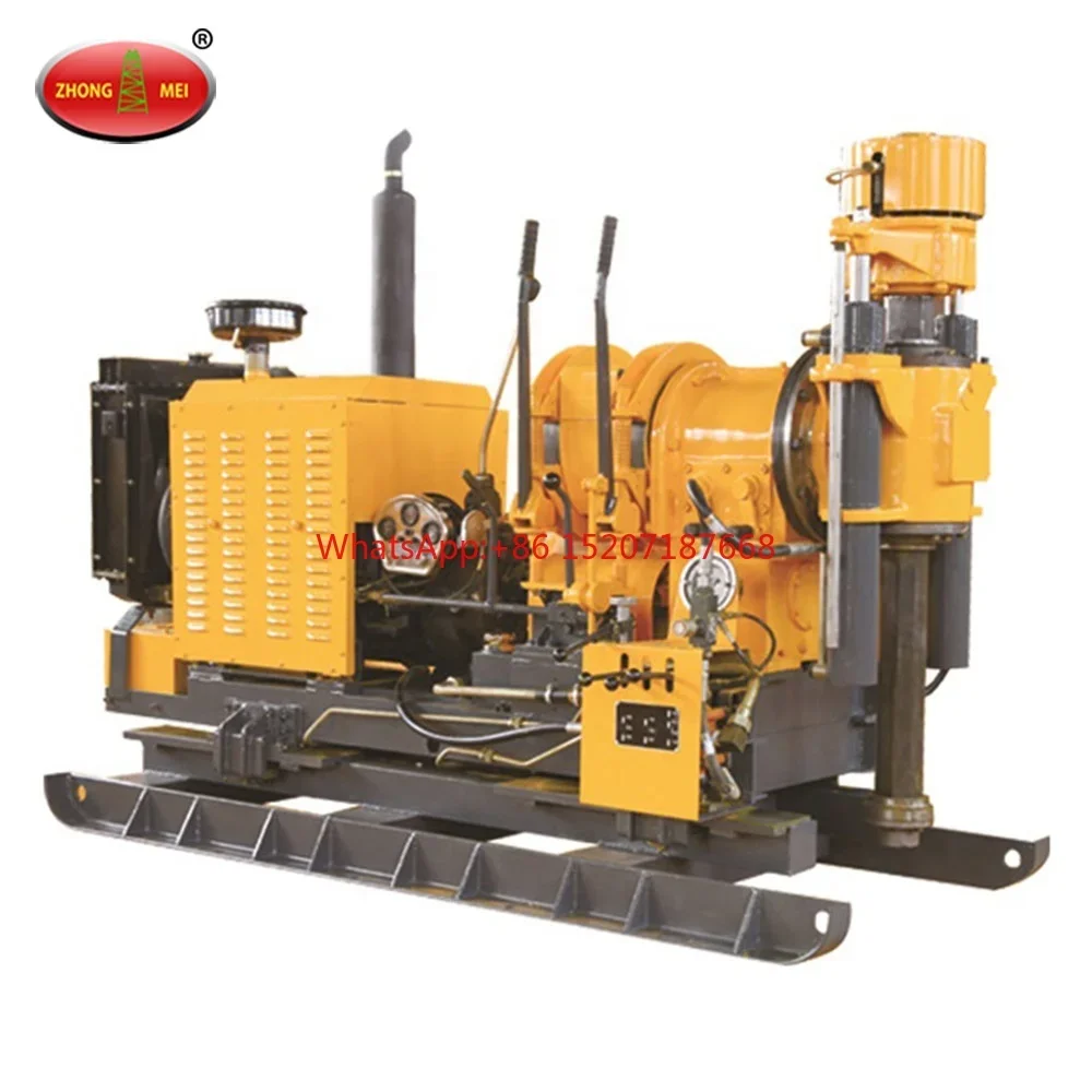 XY150A Well Digging Boring Machine Borehole Water Well Drilling Tools Energy & Mining Video Technical Support Pump Engine