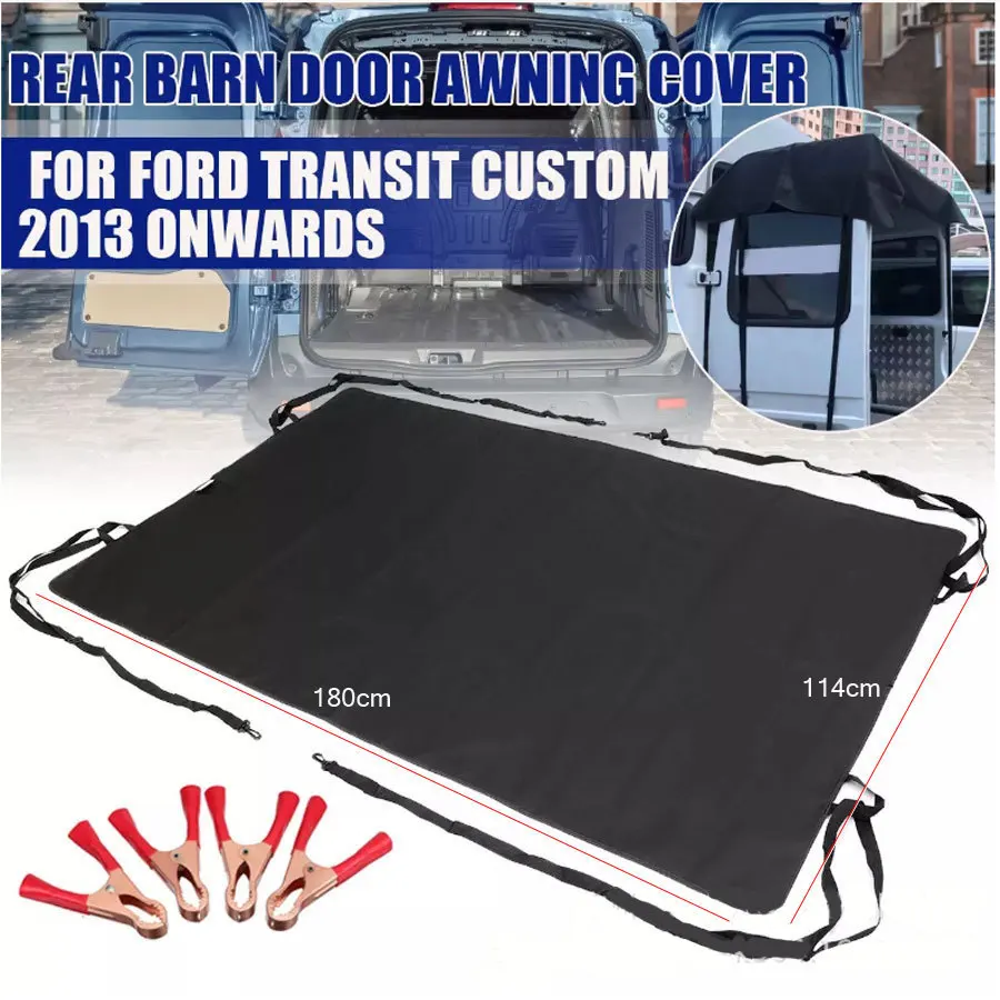 600D RV Rear Barn Door Awning Cover Waterproof Durable Fit for Ram Promaster Peugeot Boxer Iveco Daily VW T5 T6 Campervan