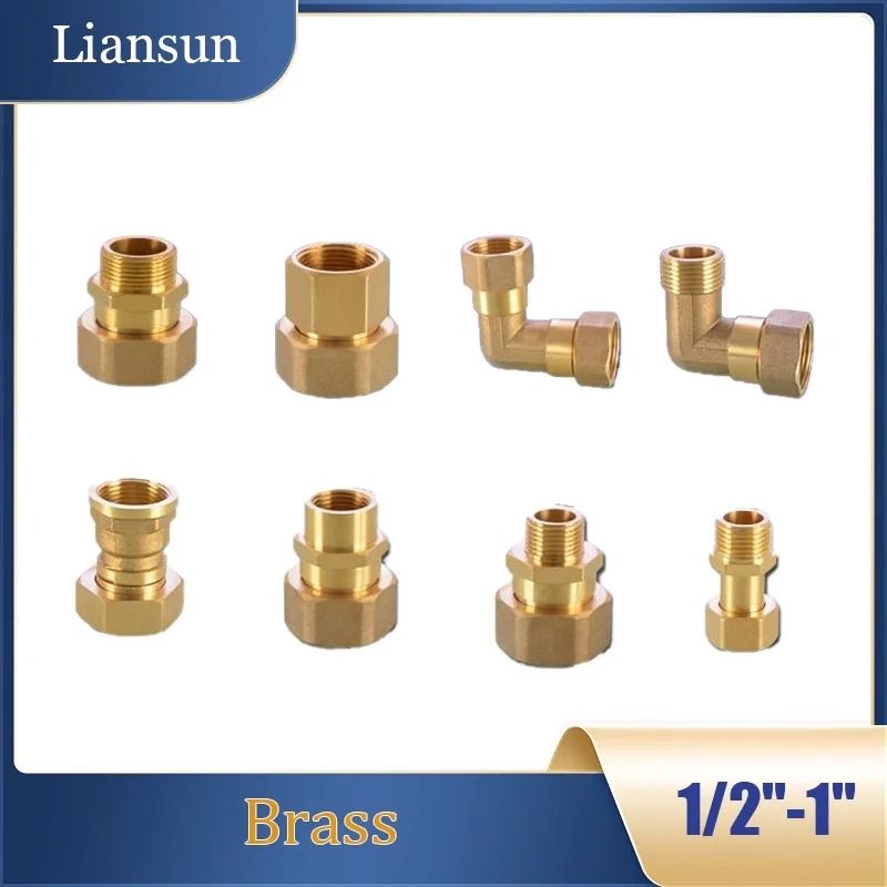 

1I2 "3I4" 1 "медный разъем для счетчика воды-соединительное колено с наружной/внутревой резьбой для аквариума и выхода водяного насоса