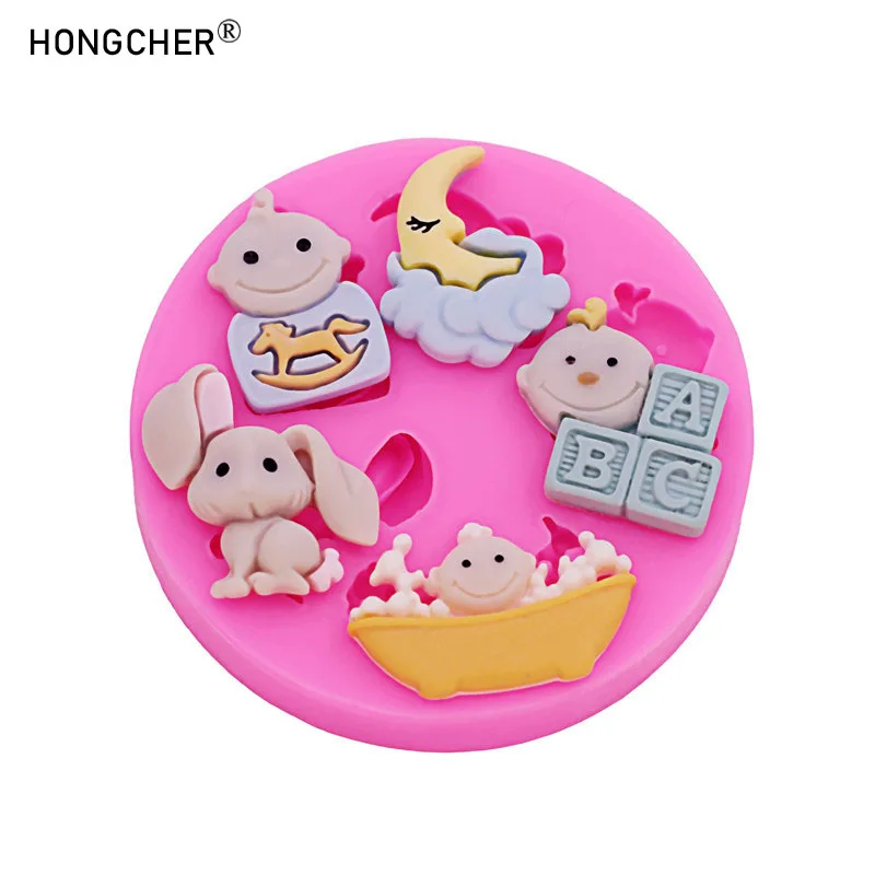 Cartoon schöne Engel Mädchen Meerjungfrau DIY Harz Zubehör Zubehör Tropfform Schokolade Kuchen Dessert Dekoration Silikonform