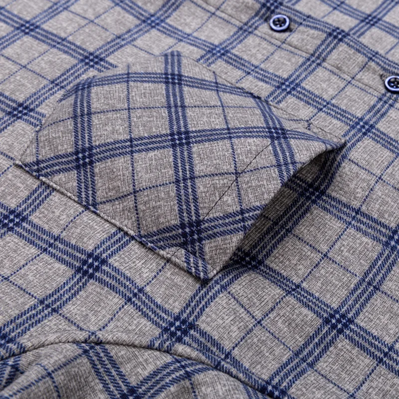 Immagine 6: Nuova camicia da uomo 5XL autunno e inverno più pile ispessito caldo manica lunga non stirabile plaid business casual slim fit moda