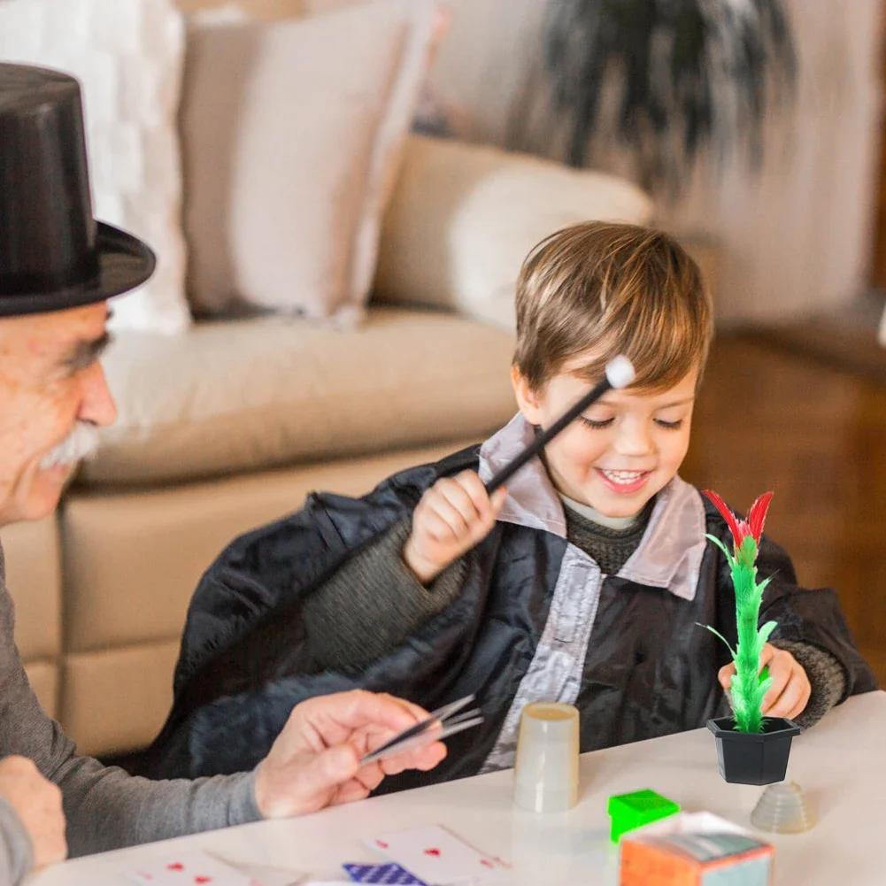 Juego de trucos de magia fáciles para adultos y niños, Varita mágica para florecer, trucos de magia para espectáculo, utilería, actuación en escenario callejero, Juguetes Divertidos, 1 Juego