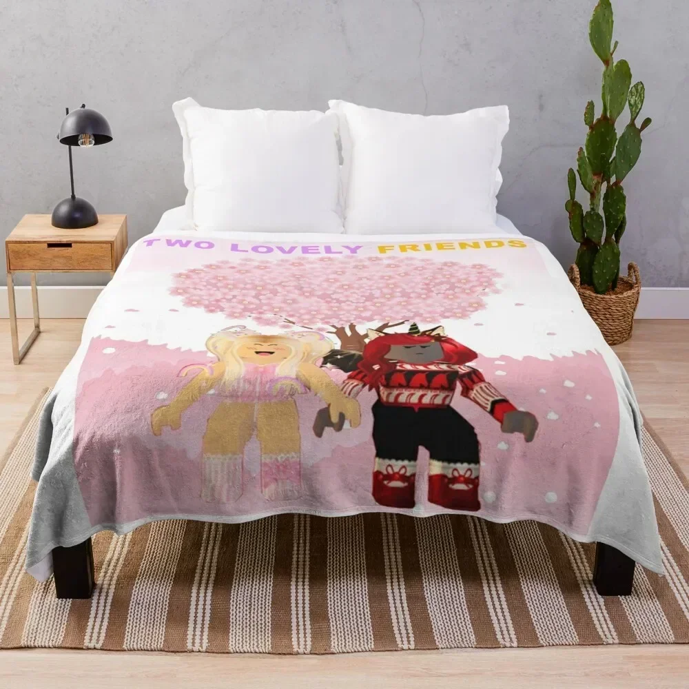 

Two Best Friends iamSanna And Moody Throw Blanket Hairy Soft Beds bed plaid Winter beds Blankets
