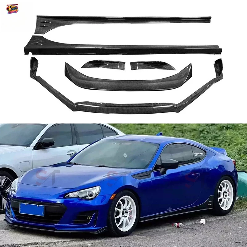 

Suitable for Subaru BRZ 17-19carbon fiber body kit STI style front lip, side skirts, corner spoilers, and rear spoiler modifica