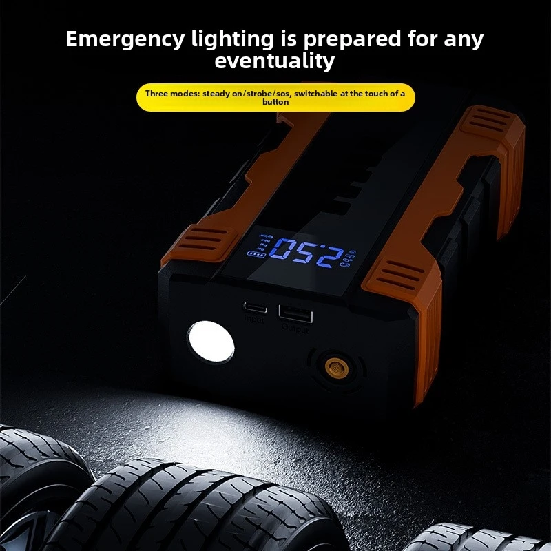 SUITU 2-in-1 Car Jump Starter with Air Pump Portable Battery Booster Digital Tire Inflator for Car Truck Motorcycle - Image 2