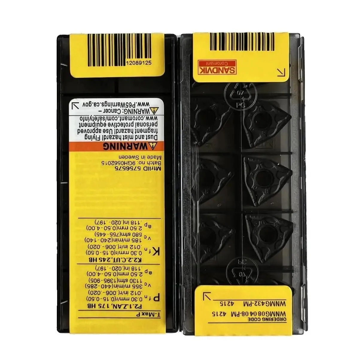 

Original SANDVIK / WNMG080408PM 4215 / Hard alloy CNC Blade 10 Pcs