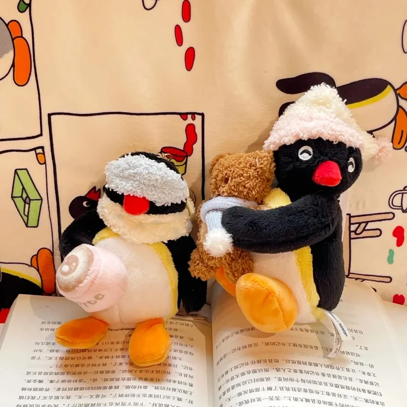 Nowa Lalka Pingu Pingwiny Zostawajcie Się Domem Seria Zabawki Królik Pinga Brelok Zawieszka Pingu Ciepło Przytulający Plecak Kawaii Prezent Zabawki