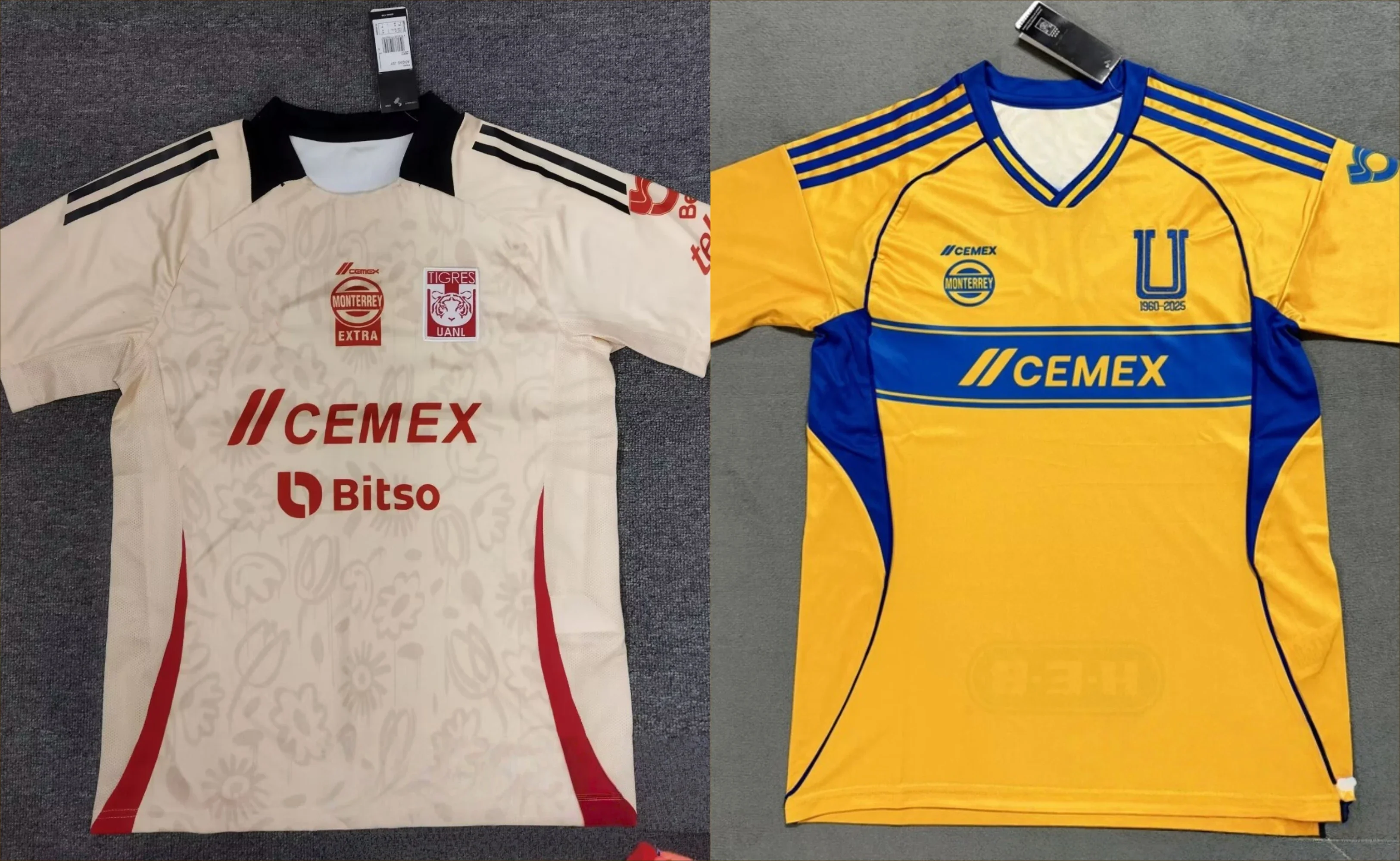 

Men's Soccer Tigres UANL 2025/26 Away Jersey Outdoor Quick Dry Soccer Jersey Unisex Summer Classic Casual Loose T-Shirt New