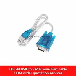 HL-340 USB to RS232 Conversion Cable Cable Serial Port COM 9-Pin Male Support Windows 7-64 Bit