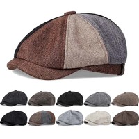Men Casual Peaky Blinders hat Spring Autumn Retro Beret Hats Wild Casual Hats Unisex Wild Octagonal Cap girl Newsboy English hat