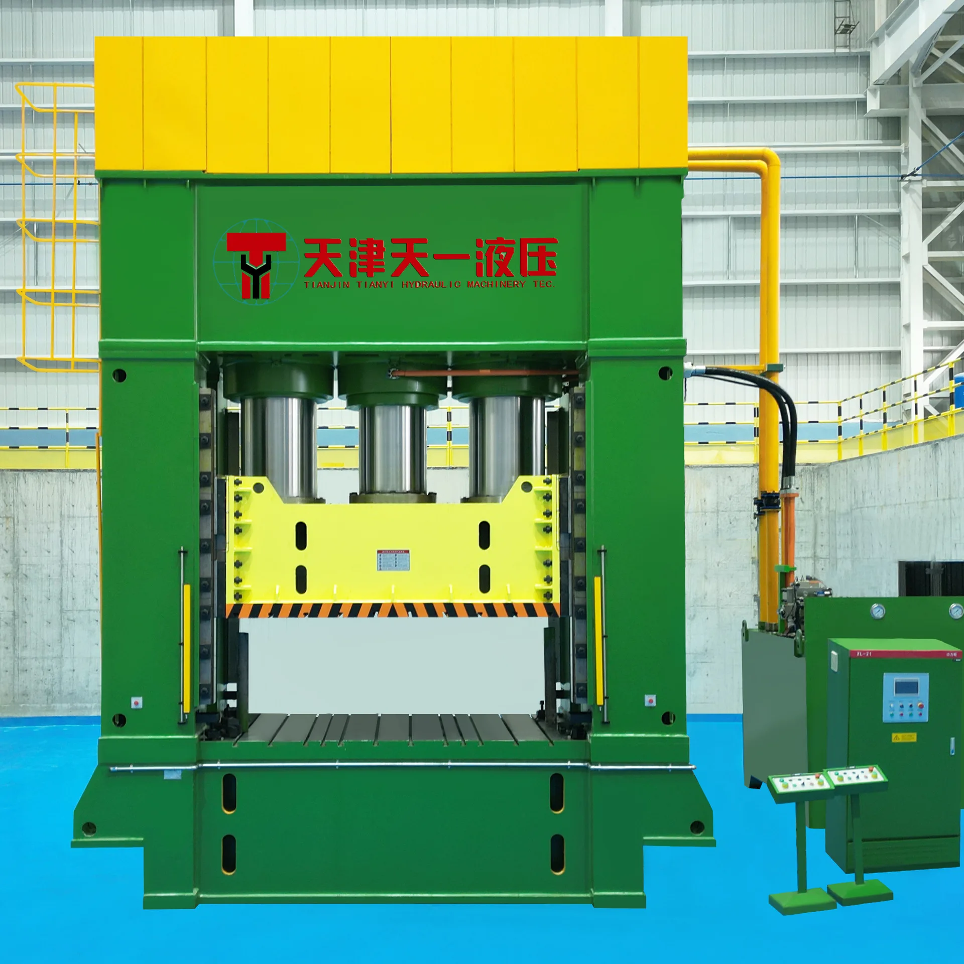 Tianjin new energy battery liquid cooling plate forming hydraulic press 3000 tons molding servo press hydraulic press