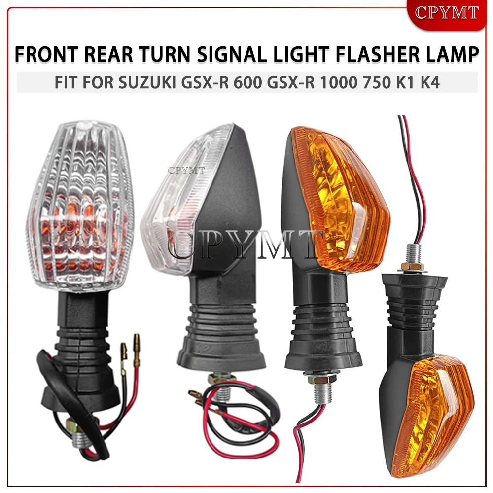 

Motorcycle Front Rear Turn Signal Light Flasher Lamp Fit for Suzuki GSXR600 SRAD 750 K1 2001-2003 GSXR1000 GSXR 600 750 K4