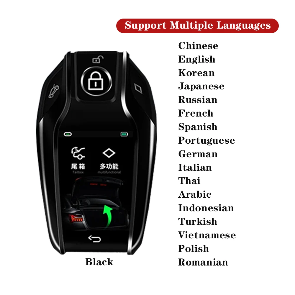 Modified Universal Remote Display Smart LCD Key For BMW Benz Audi Ford Toyota Hyundai For Lada Nissan Renault Comfortable Entry