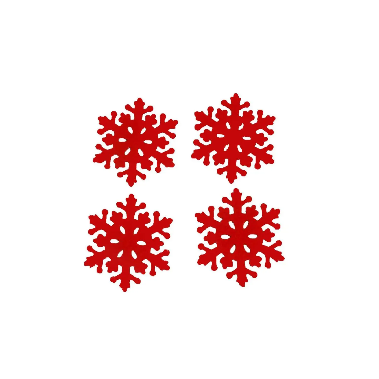 قواعد أكواب ندفة الثلج صغيرة الحجم لعطلة عيد الميلاد، سجادات أكواب القهوة للمشروبات مقاس 10 × 10 سم لتزيين أدوات المائدة على موضوع عيد الميلاد