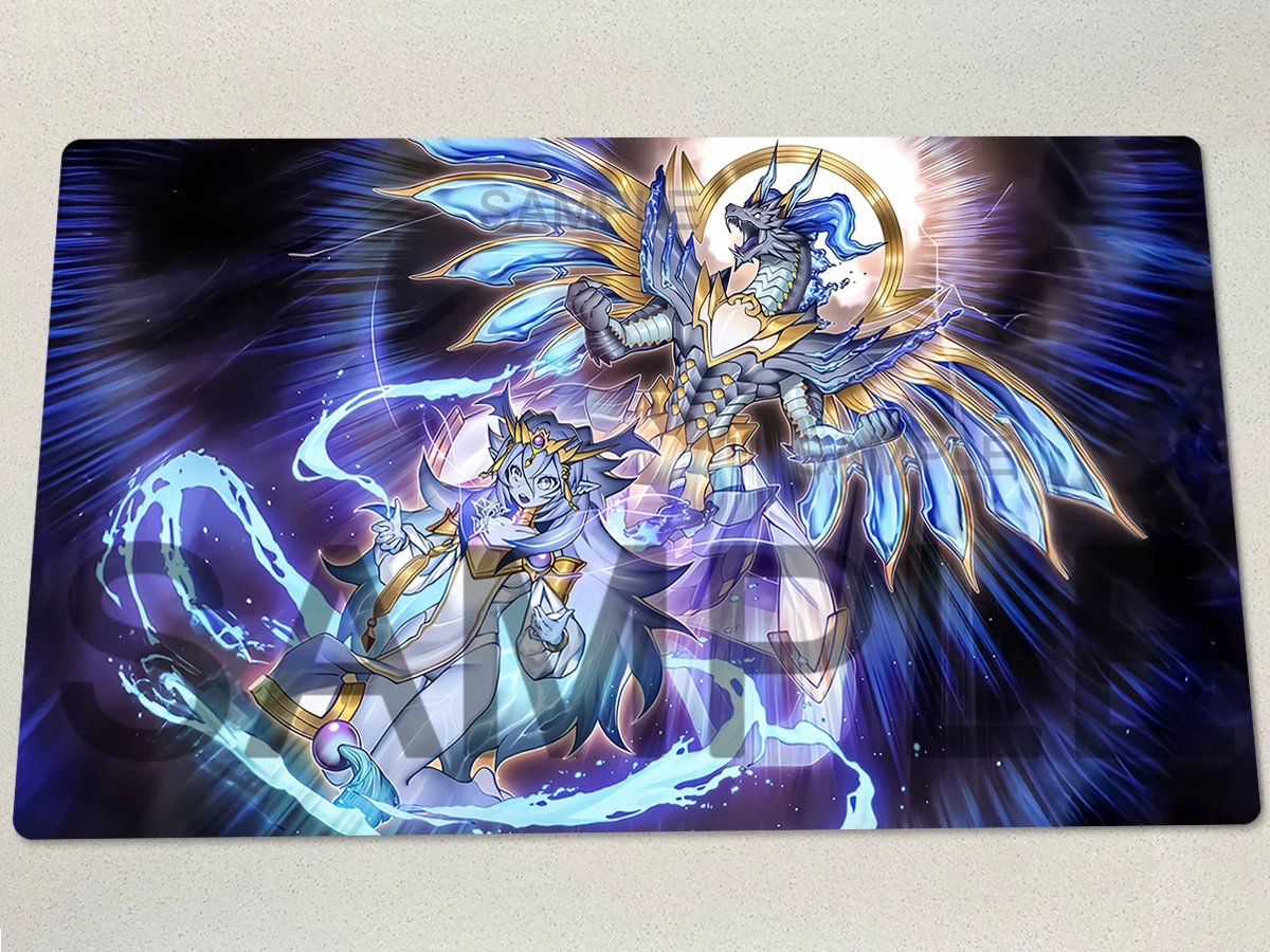 YuGiOh Dominus Impulse Playmat TCG CCG Mat Board Game Duel Pad Trading Card Game Mat Rubber Mouse Pad Free Bag 600mmx350mmx2mm