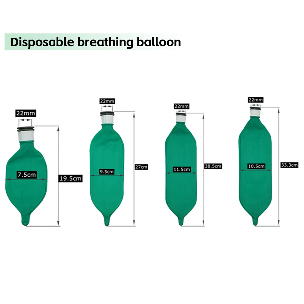 0.5L/1L/2L/3L Latex-Free Airbag Anesthesia Breathing Bag For Breathing Circuit Anesthesia Machine Respirator Air Sac 1pc
