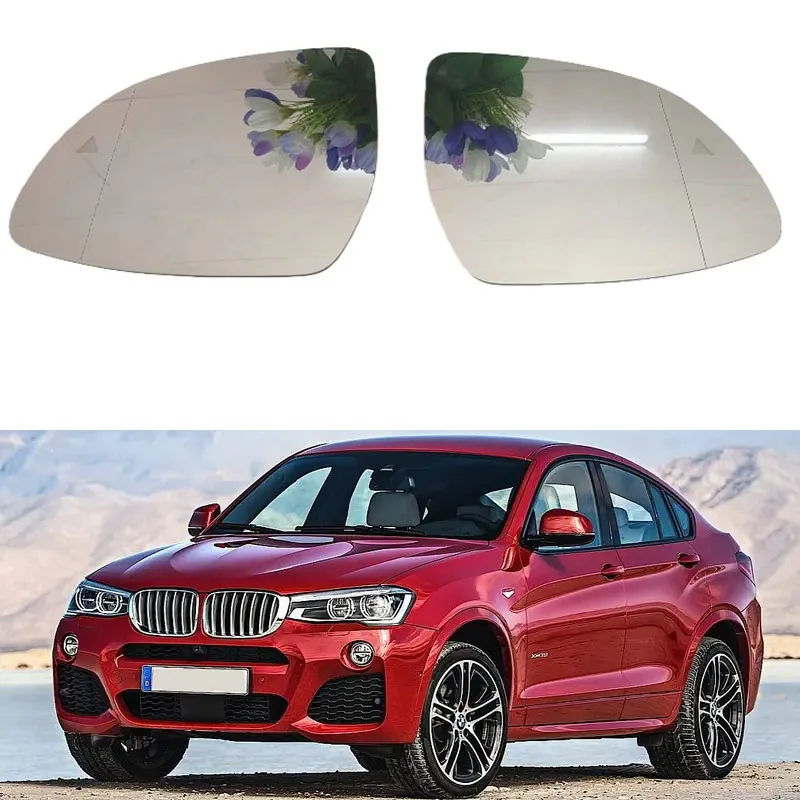 

For BMW X3 F25 G01 G08 2014-2024 X4 F26 G02 X5 F15 G05 X6 F16 G06 X7 G07 Heated Blind Spot Warning Rear Mirror Glass with Light