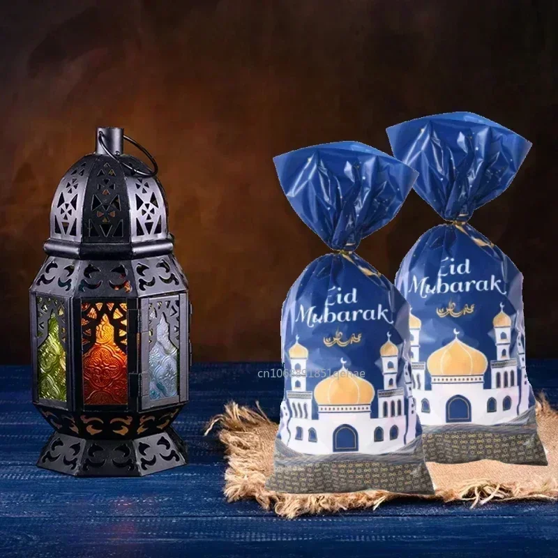 

10/20/30pcs Eid Mubarak Gift Bags Plastic Candy Cookie Bag Ramadan Kareem Decor Islamic Muslim Party Supplies Eid Gifts 선물 꾸러미