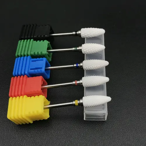 Imagen 2 del producto Broca de cerámica para uñas y herramientas de cerámica para decoración de uñas, cortador eléctrico para manicura, fresas dentales, 1 ud.