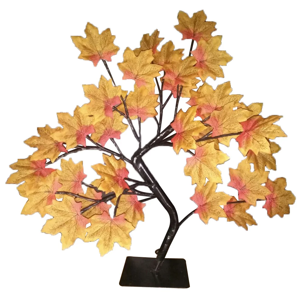 

Led Lighted Maple Tree Usb Powered Warm White Artificial Fall Decor For Tabletop Home Office Autumn Theme Hanging Light
