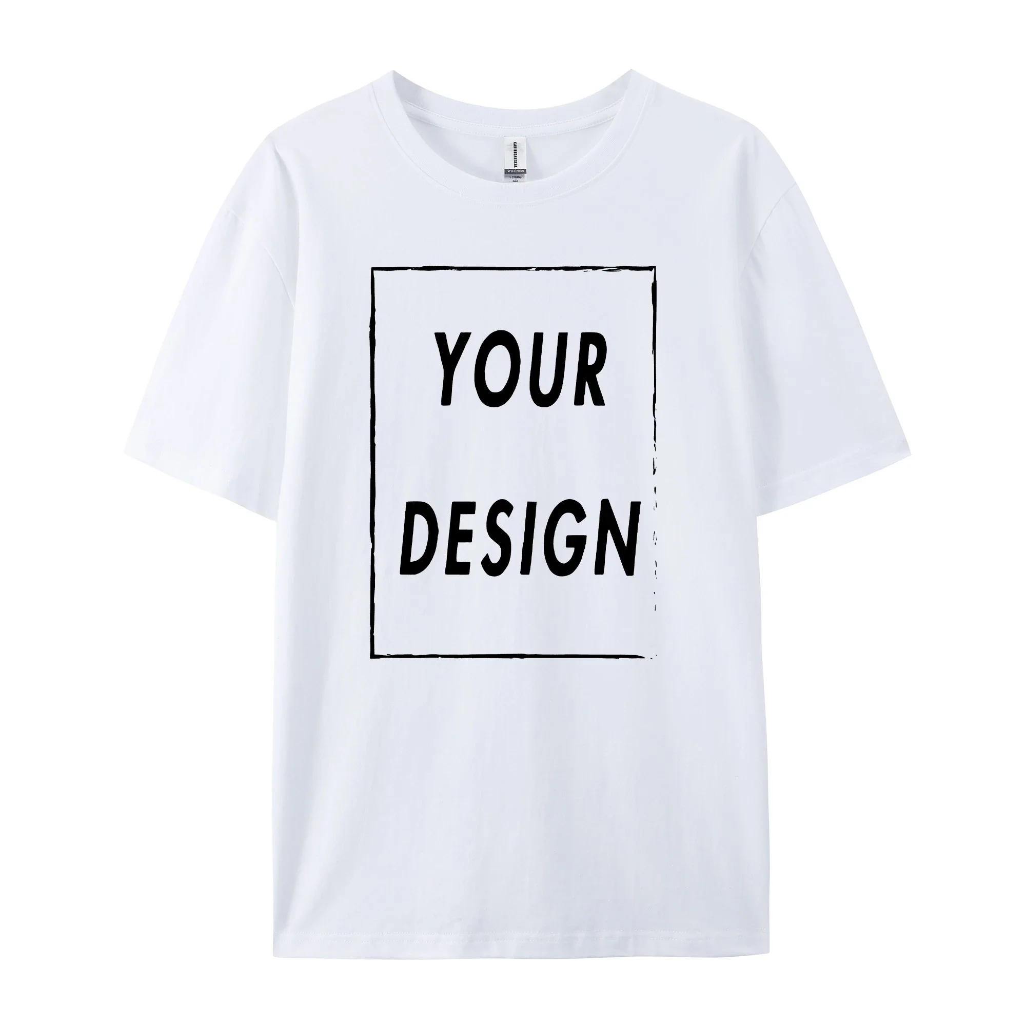 Maßgefertigte 180GSM 100% Baumwolle Unisex T-Shirts - Fügen Sie Ihr Logo/Foto/Slogan Hinzu, Mittlere Stärke für Ganzjähriges Tragen – Detail 18