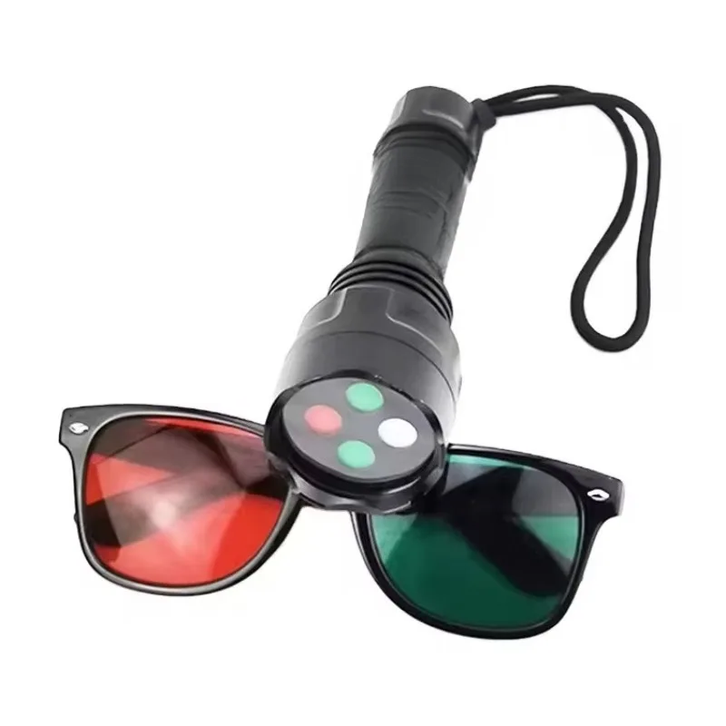

Four-hole Lamp Red and Green Glasses Worth Four-point Lamp