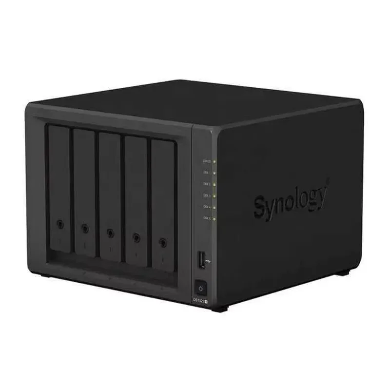 5 Bay NAS Enclosure Compatible with Synology DS1525 Plus Diskless Case USB 3.0 SSD Support Home Office Server Storage