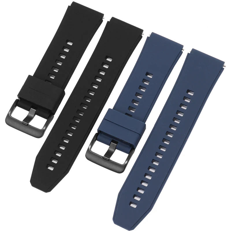 Waterproof Rubber Strap With Substitute Watch4 GT2 3 Pro Series Male Interface Silicone Watchband With 22mm