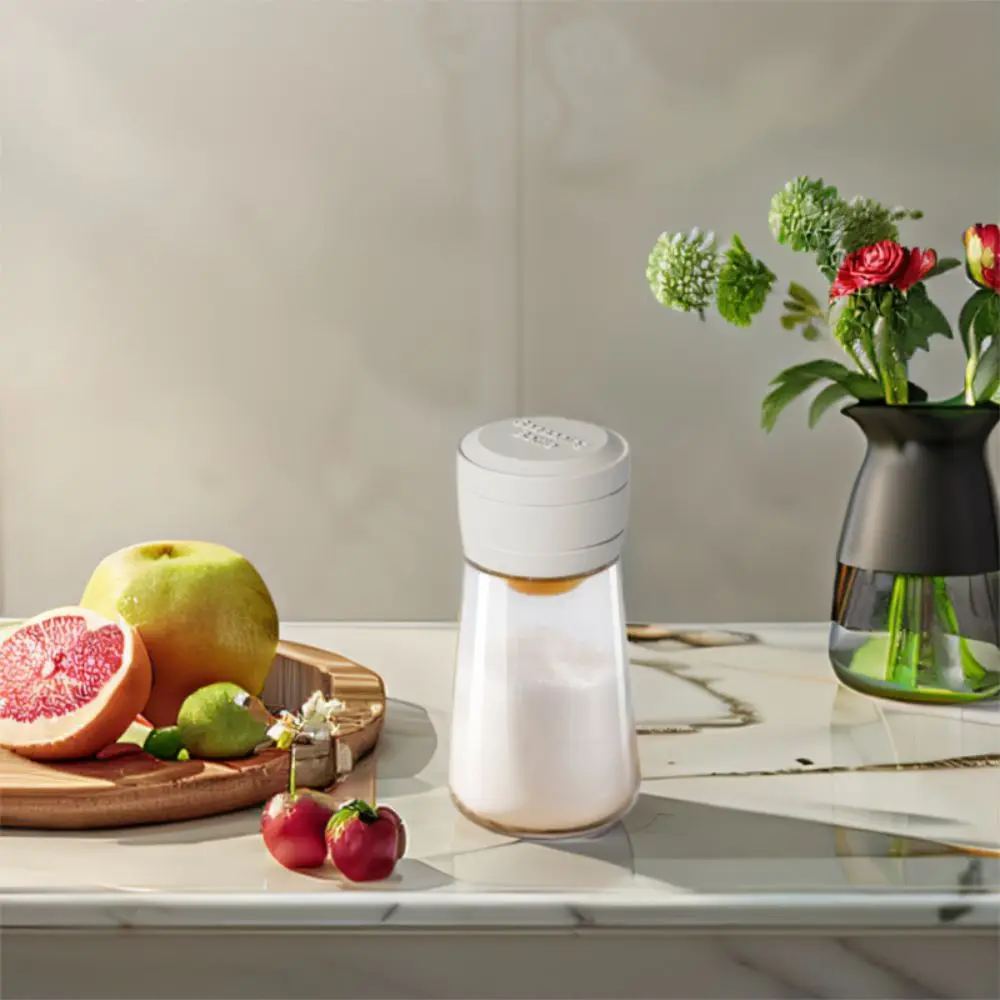 

Влагостойкая количественная бутылка для соли, прозрачный стеклянный дозатор сахара, герметичный контейнер для соли, 220 мл, порошок чили