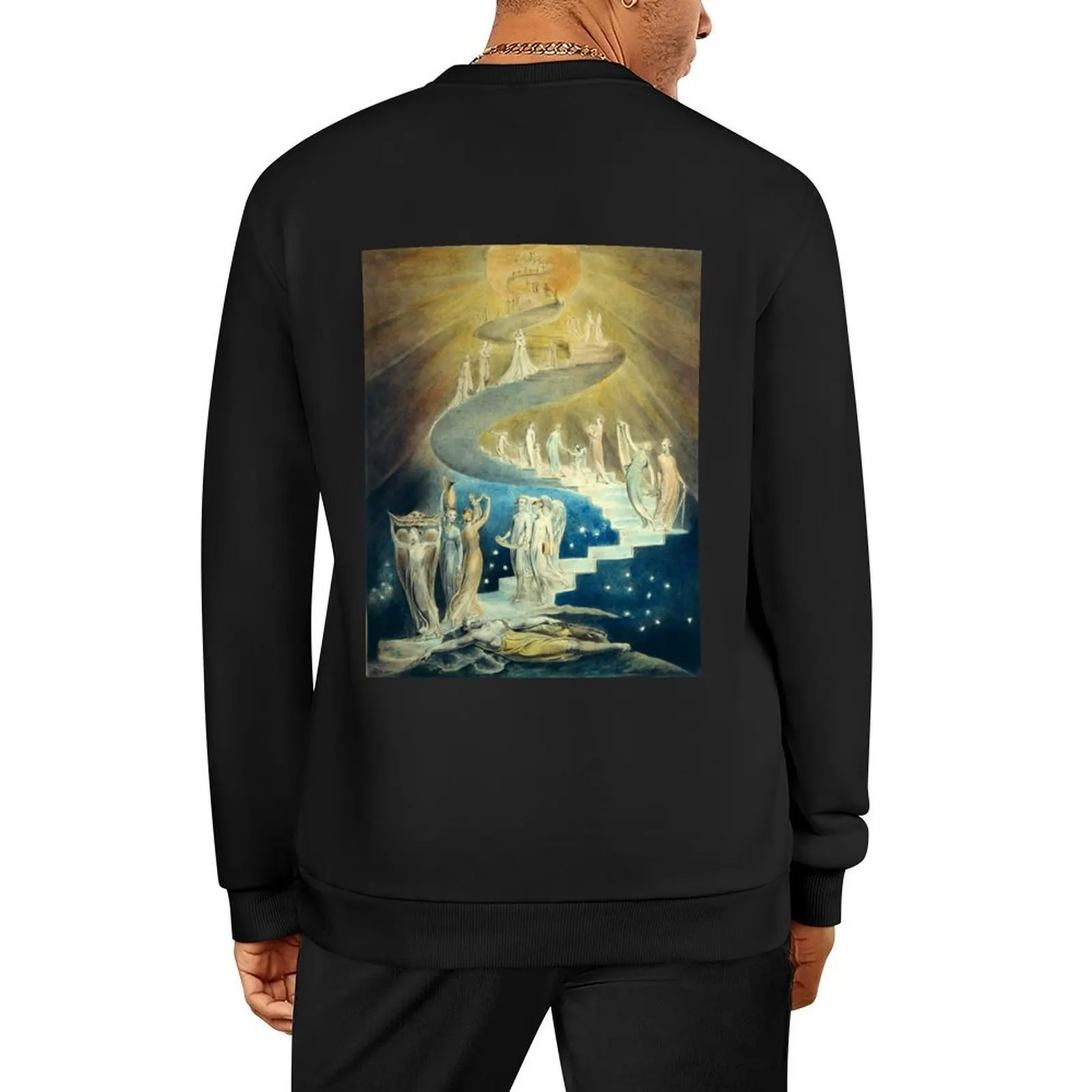 

William Blake Jacob's Ladder Pullover graphic t shirts men fashion men men's autumn clothes blouse men sweatshirt