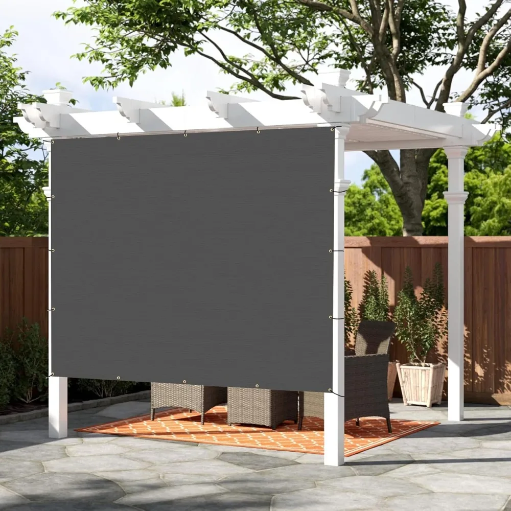 

Shade Cloth Custom Size 10x10 FT Sun Shade Screen Fabric Shade Cover Tarp with Grommets for Pergola Backyard Garden, Dark Grey(