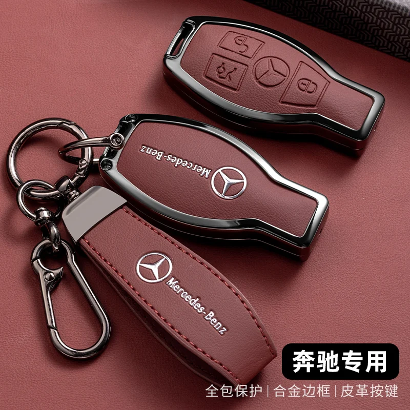כיסוי למפתח שלט רחוק לרכב מרצדס בנץ דגמי A B C E R Class GLS GLA GLK GLC CLS CLA AMG W204 W205 W212 W463 W176 אביזרים