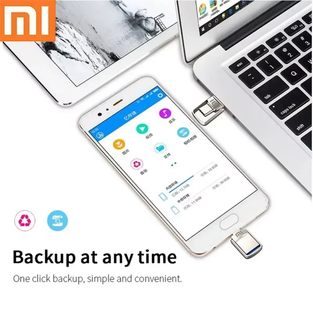 Xiaomi Mini 2TB Flash Drives USB 3.0 Fast Type C Pen Drive Memory Stick High Speed Data 512GB For Computers Phone PC Fast U Disk