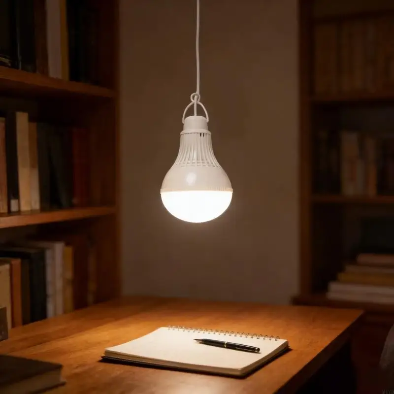 Portable LED Camp Light Hanging Tent Lamp High Power 5W USB Light Bulb Emergency Light With Easy Button Switches M4YD