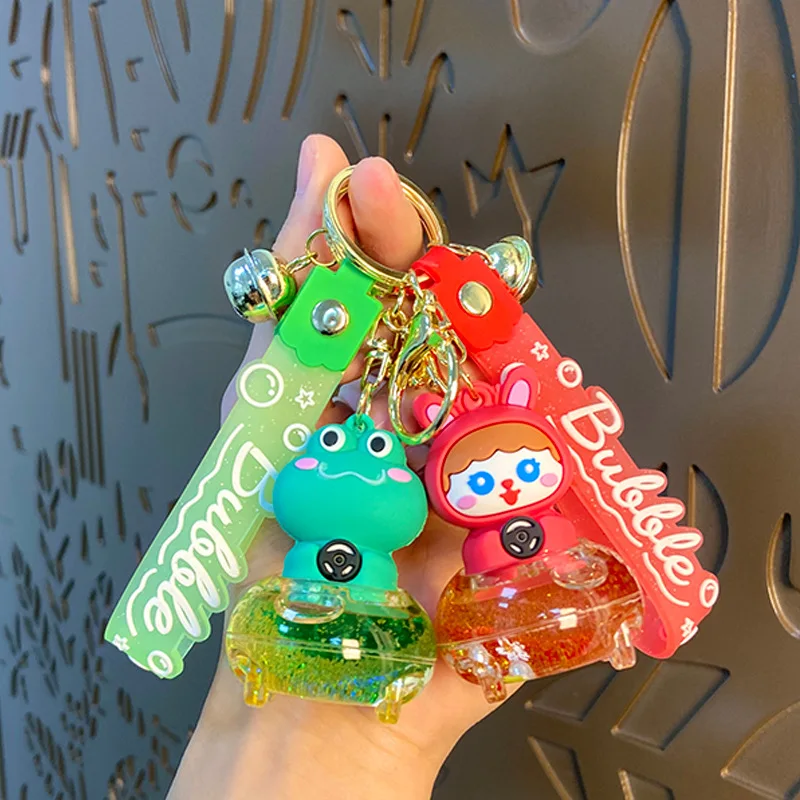 miniso  Small car keychains, car bag pendants, exquisite and high-end small gifts, key chain ornaments