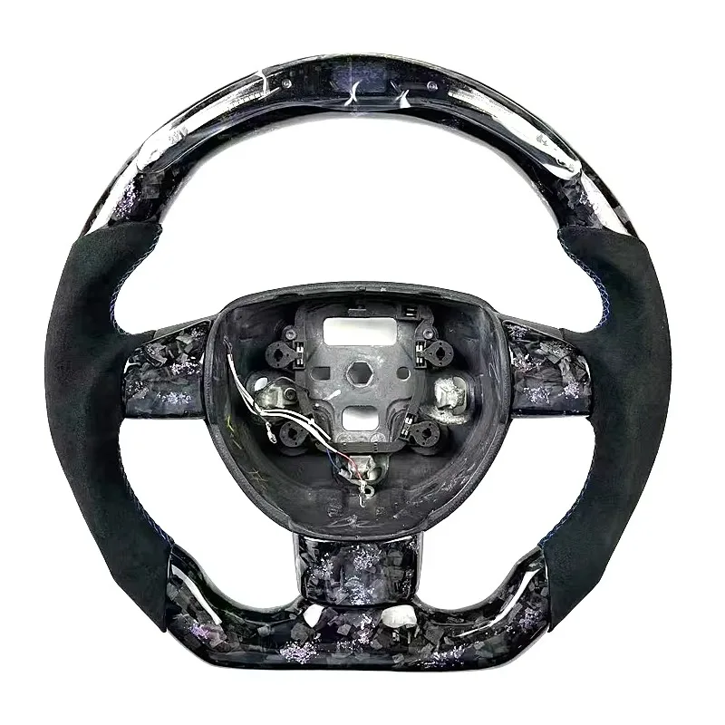 Custom Carbon Fiber and for D Shape 3 Spoke Sport Steering Wheel for Focus MK2 Auto Accessories