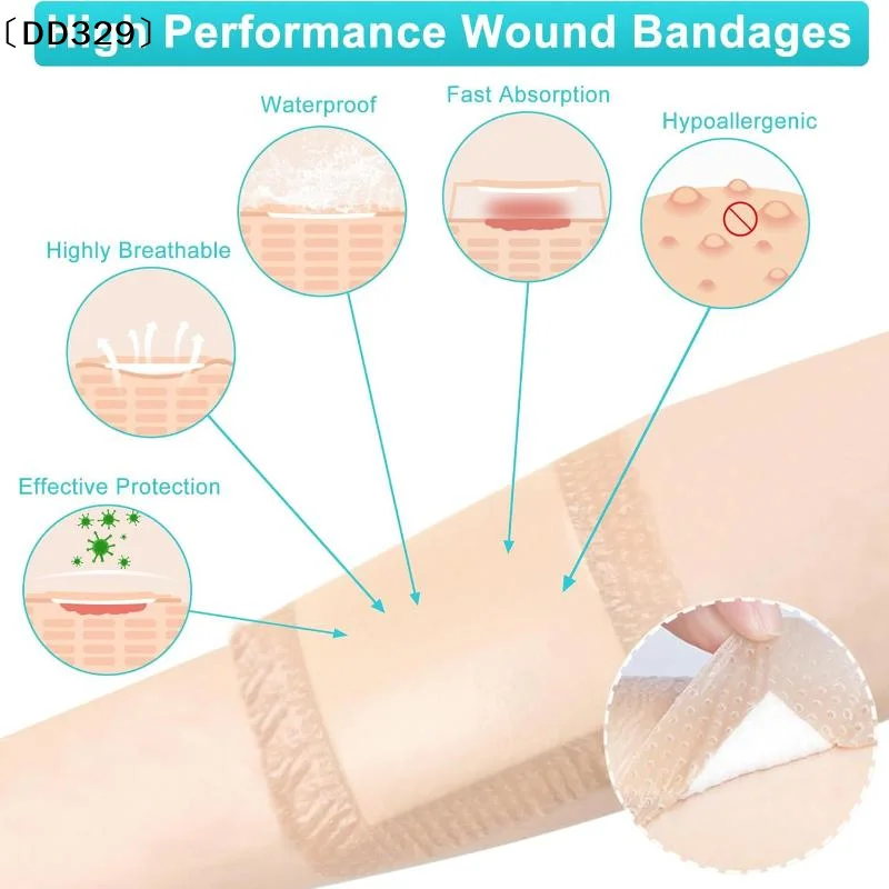 Polyurethane Foam Adhesive Dressing Wound Dressing Sterile Bedsore Healing Pad Patch Pressure Ulcer Pad 〔DD329〕