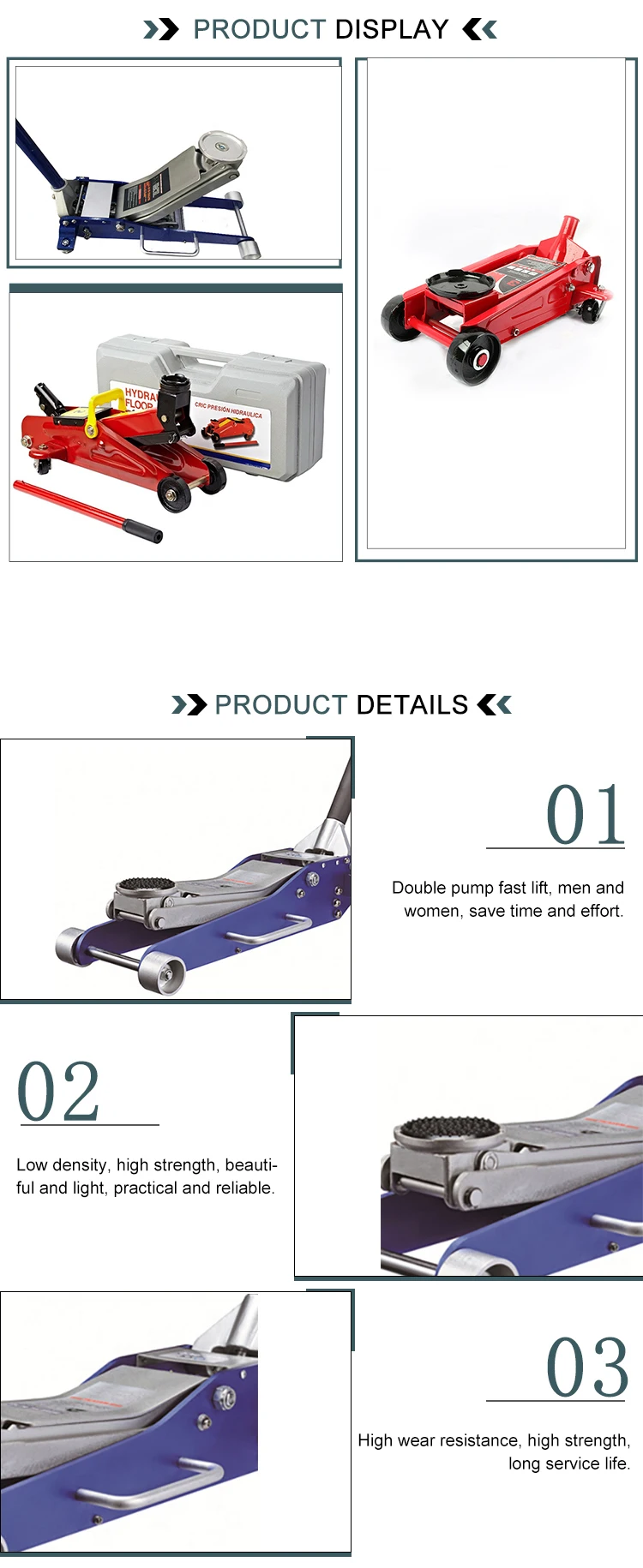 حار بيع عمودي السيارات نقل هيدروليكي سيارة جاك #3