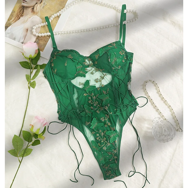 

Сексуальный прозрачный цельный костюм с вышивкой Me, Новое поступление, длинные брюки с низкой талией, тонкое полиэфирное волокно, лето 2024, 2024