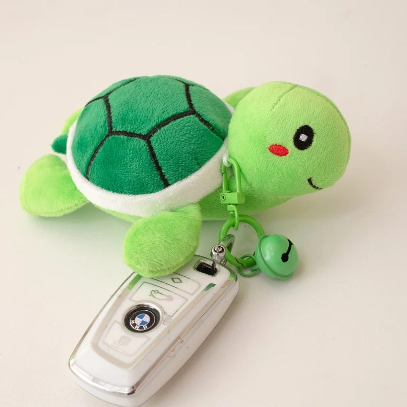 Ciondolo in peluche tartaruga dopamina Kawaii Portachiavi in peluche colorato tartaruga cartone animato Borsa Zaino Portachiavi in peluche per telefono per auto